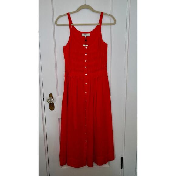 Sea New York Chili Zora Solid Tank Button Down Dress Sz XS - Picture 5 of 8